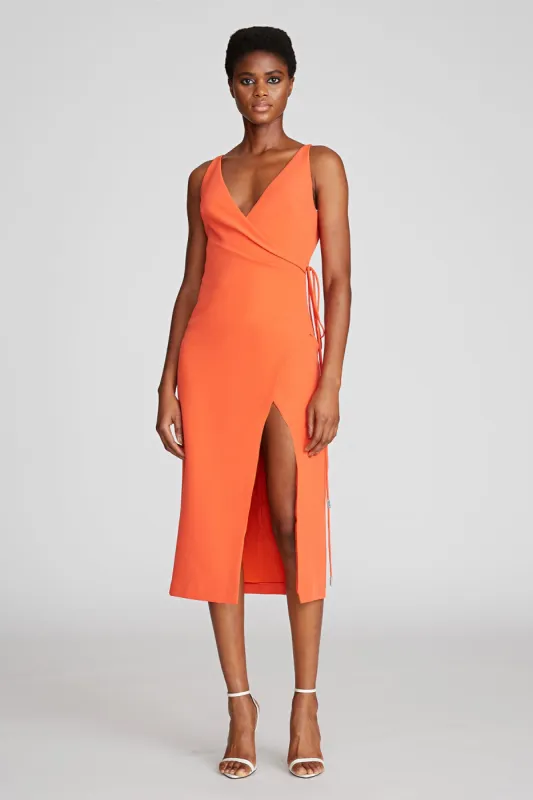 Thea Dress In Stretch Crepe sold by H by Halston