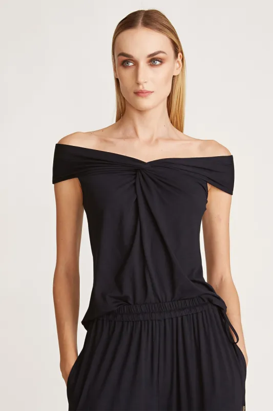 Deanna Twist T-Shirt Top sold by H by Halston