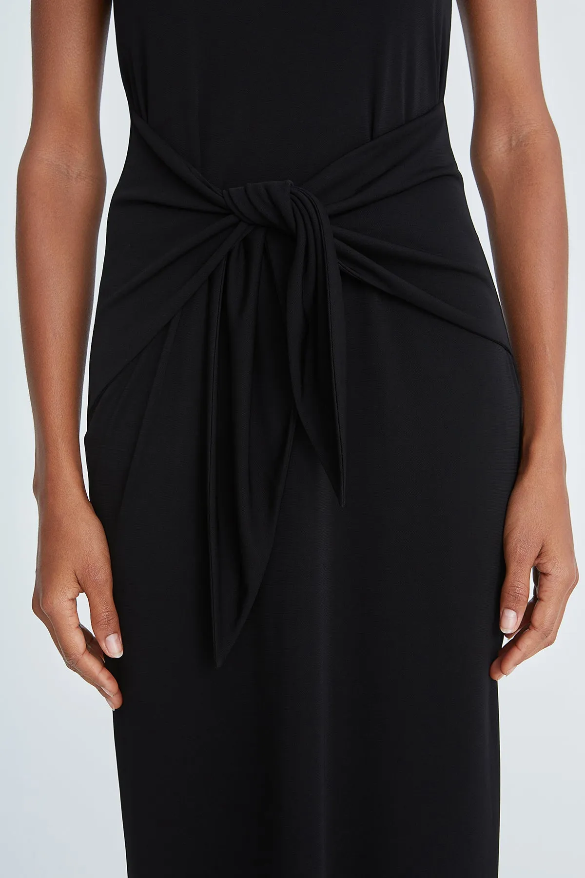 Aylin Jersey Tie Front Dress sold by H by Halston product image thumbnail 5