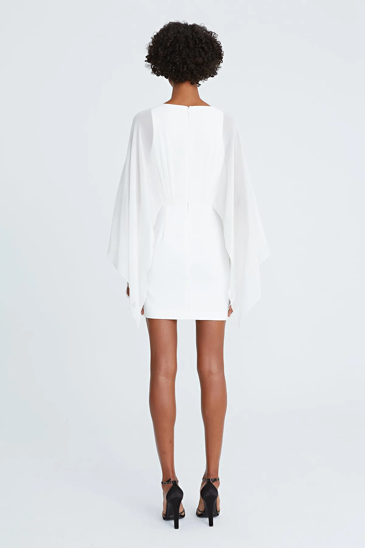 Rylee Crepe Caftan Sleeve Mini sold by H by Halston product image thumbnail 2