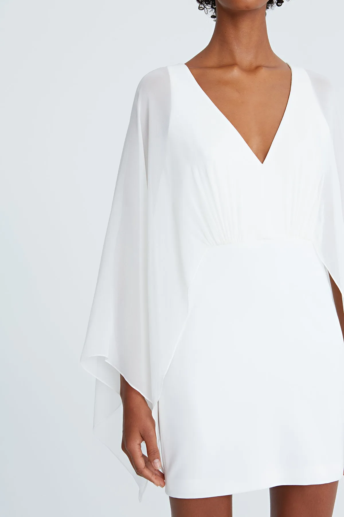 Rylee Crepe Caftan Sleeve Mini sold by H by Halston product image thumbnail 5