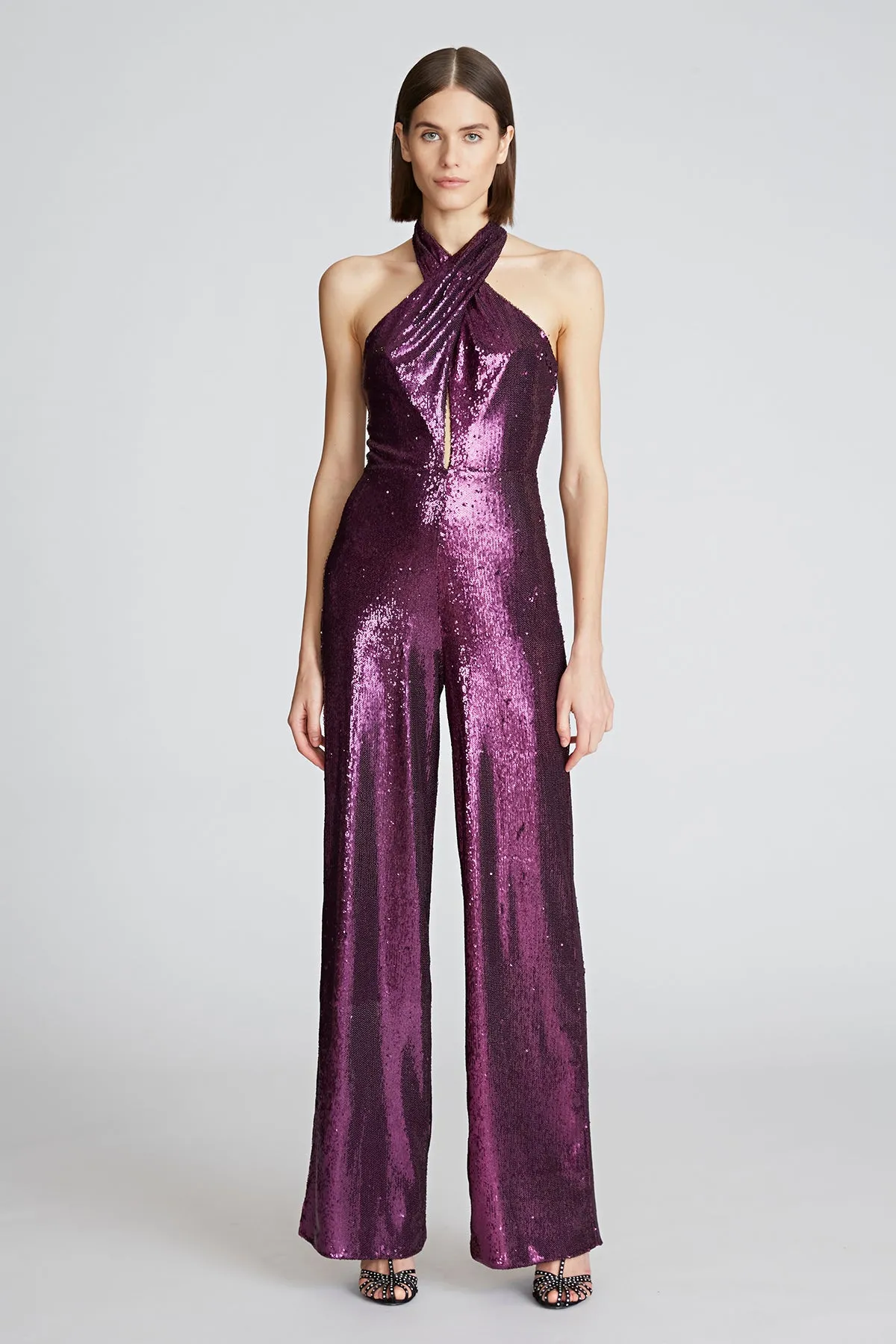 Danielle Jumpsuit In Sequins sold by H by Halston