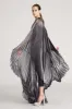 Liza Pleated Navy Lurex Caftan sold by H by Halston