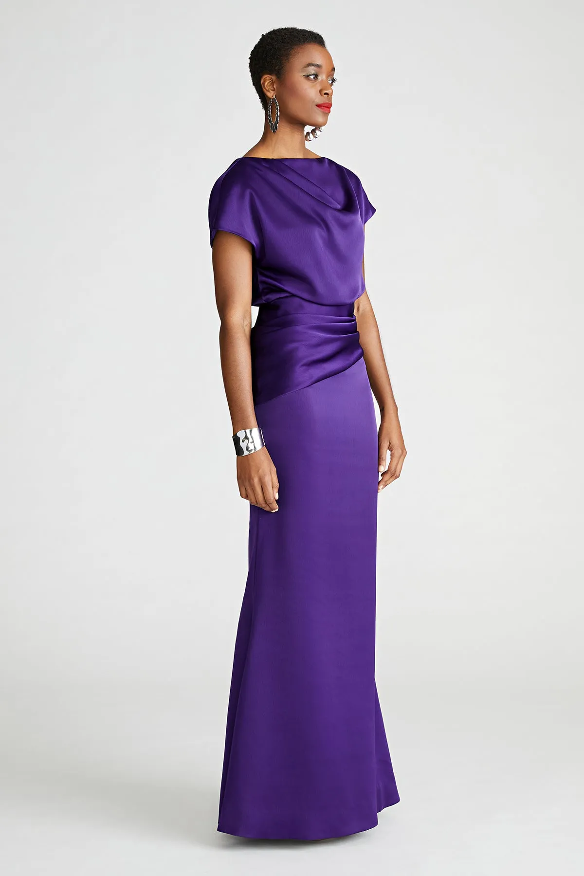 Lissandra Gown In Satin sold by H by Halston product image thumbnail 3