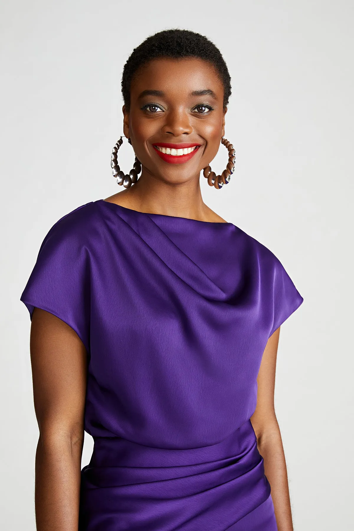 Lissandra Gown In Satin sold by H by Halston product image thumbnail 4