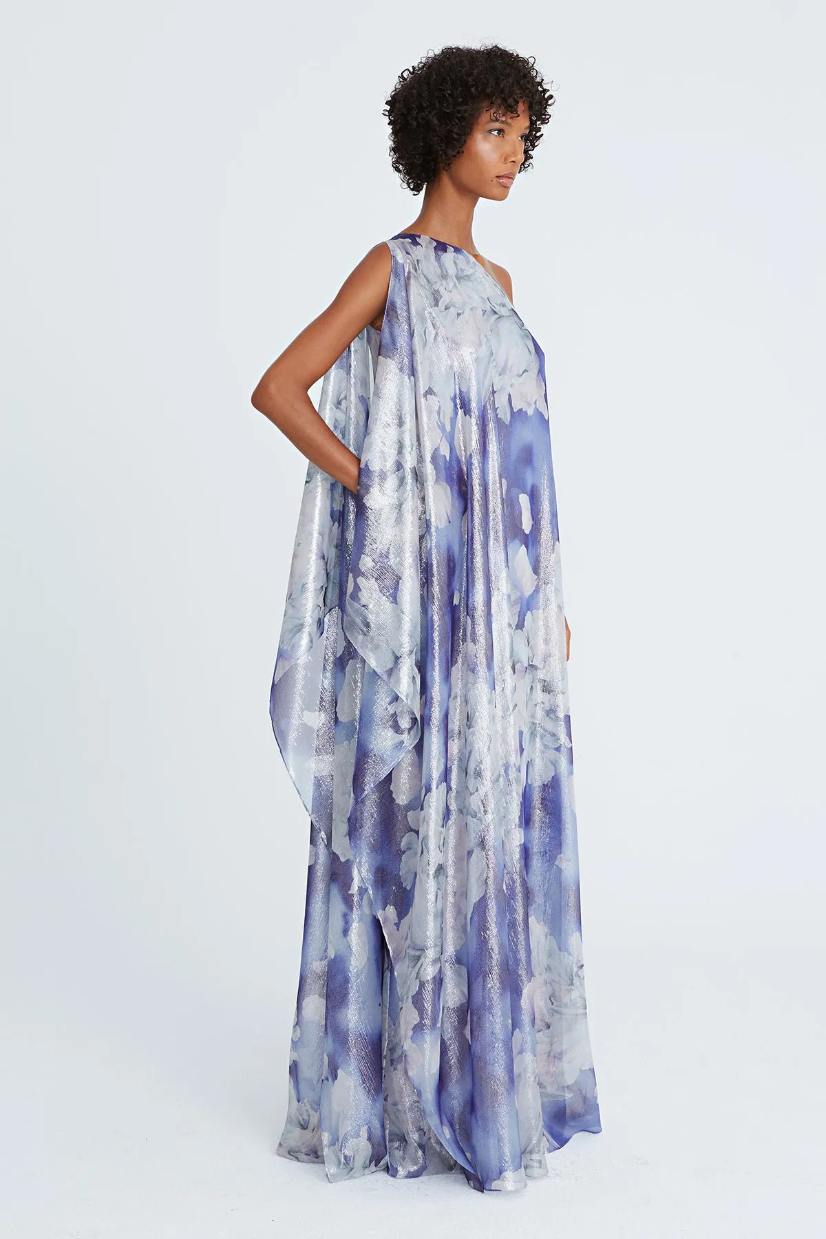 Madeline Chiffon Cascade Gown sold by H by Halston product image thumbnail 4