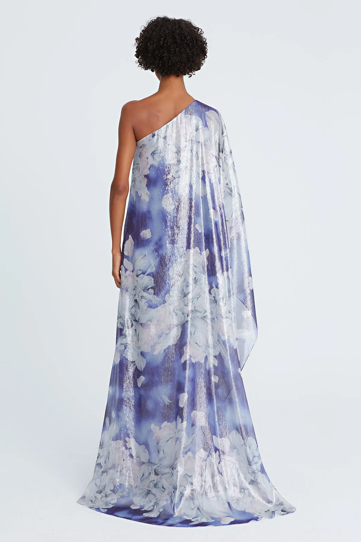 Madeline Chiffon Cascade Gown sold by H by Halston product image thumbnail 3