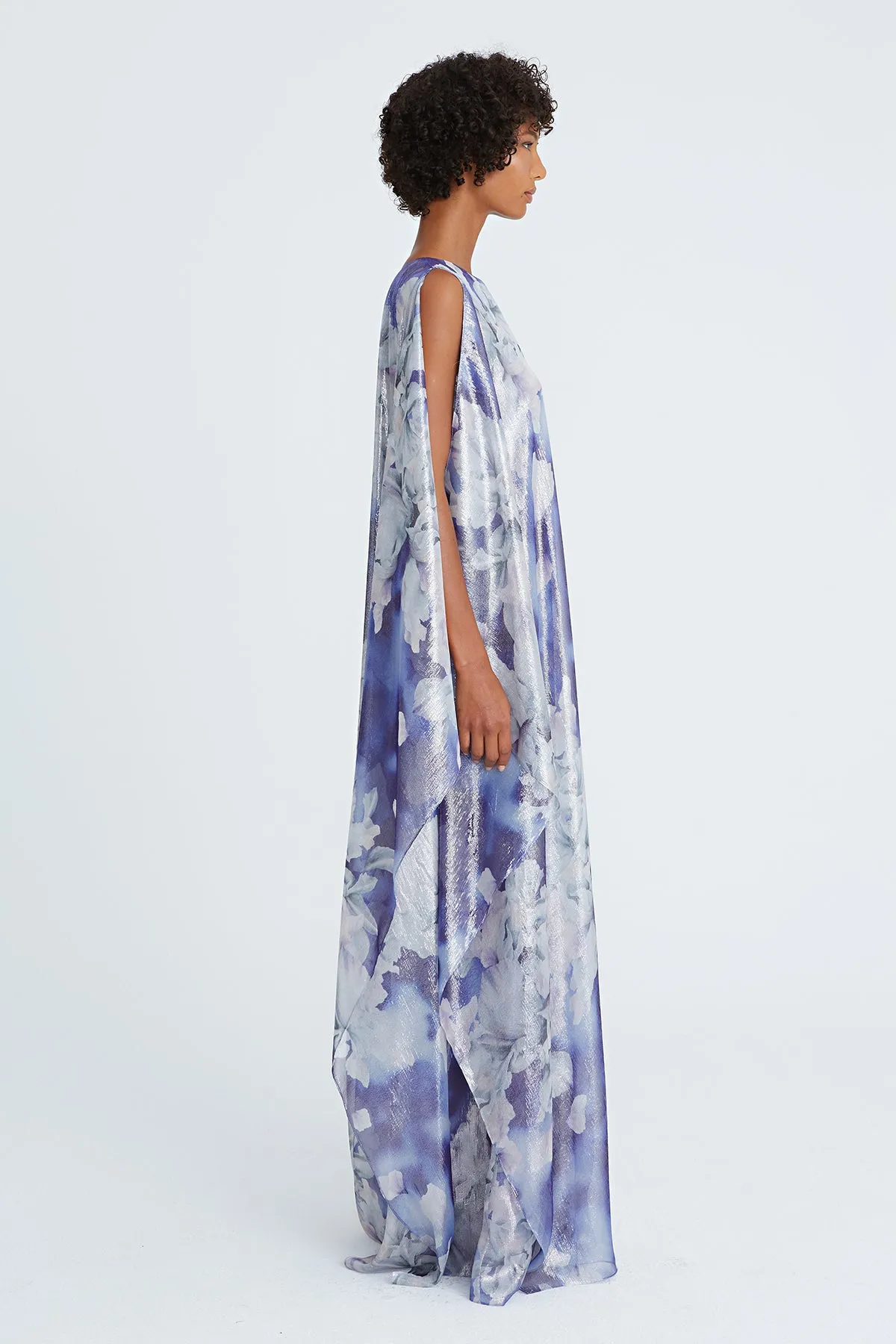 Madeline Chiffon Cascade Gown sold by H by Halston product image thumbnail 5