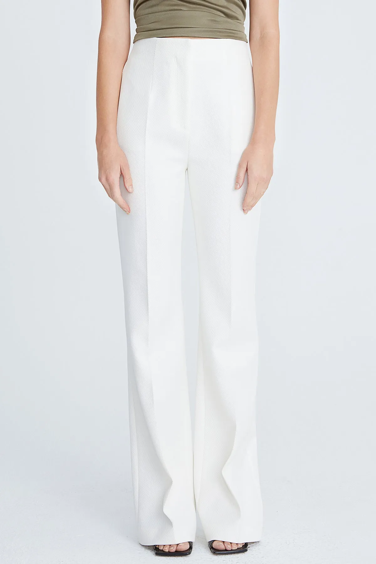Nylah Cotton Twill Flared Pant sold by H by Halston product image thumbnail 3