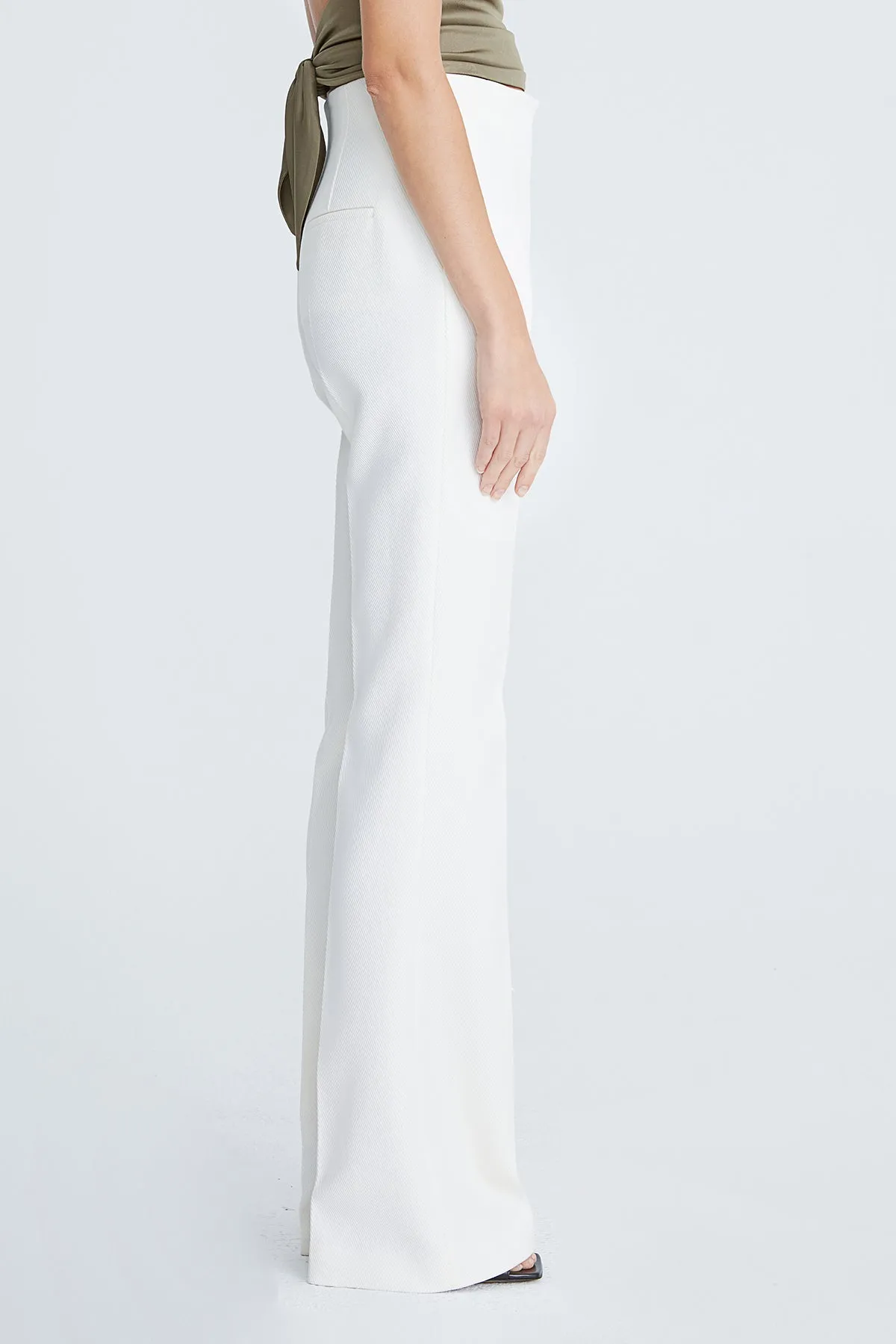 Nylah Cotton Twill Flared Pant sold by H by Halston product image thumbnail 4