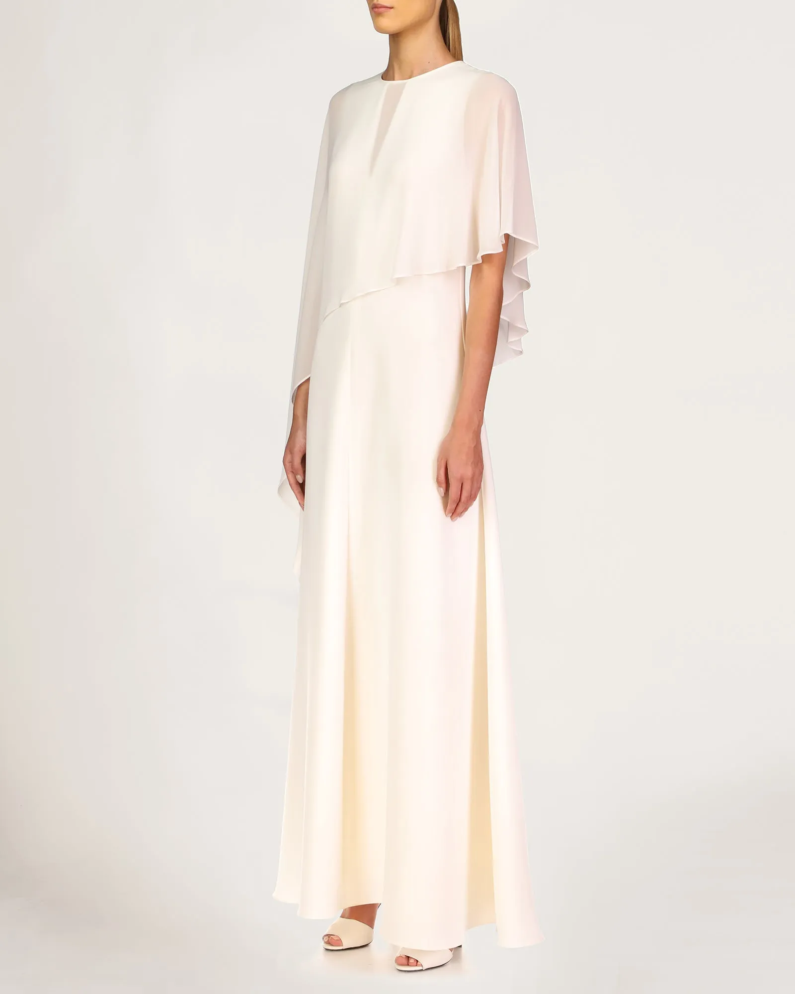 Gina Draped Cape Gown sold by H by Halston product image thumbnail 3