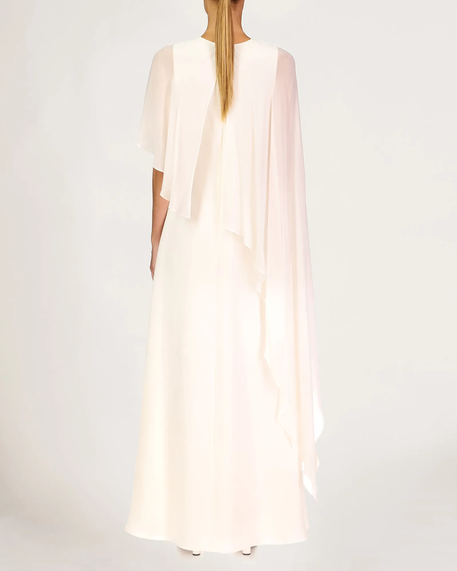 Gina Draped Cape Gown sold by H by Halston product image thumbnail 2