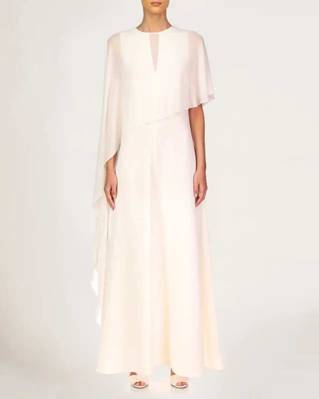 Gina Draped Cape Gown sold by H by Halston