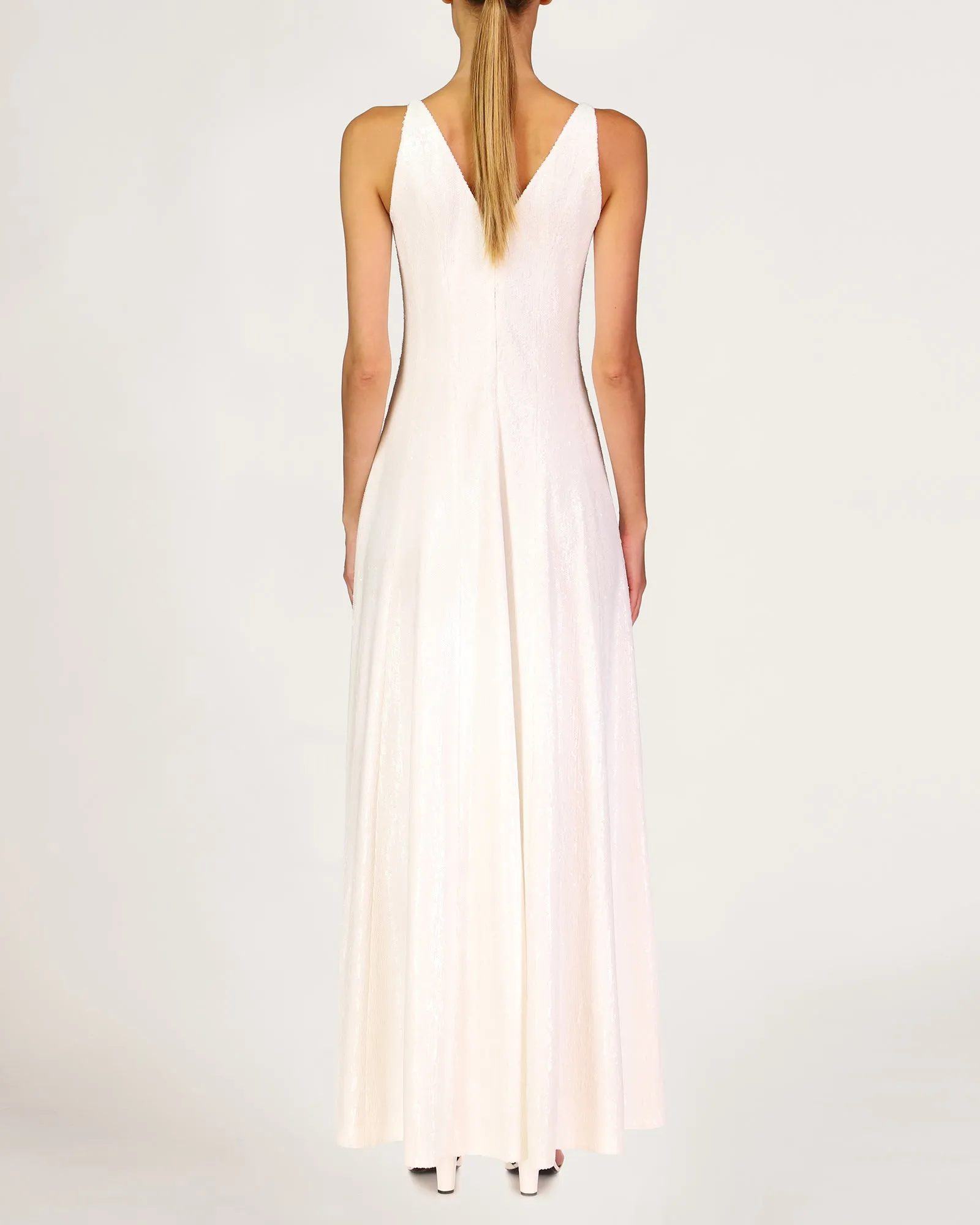 Elaine Micro Sequin Gown sold by H by Halston product image thumbnail 3