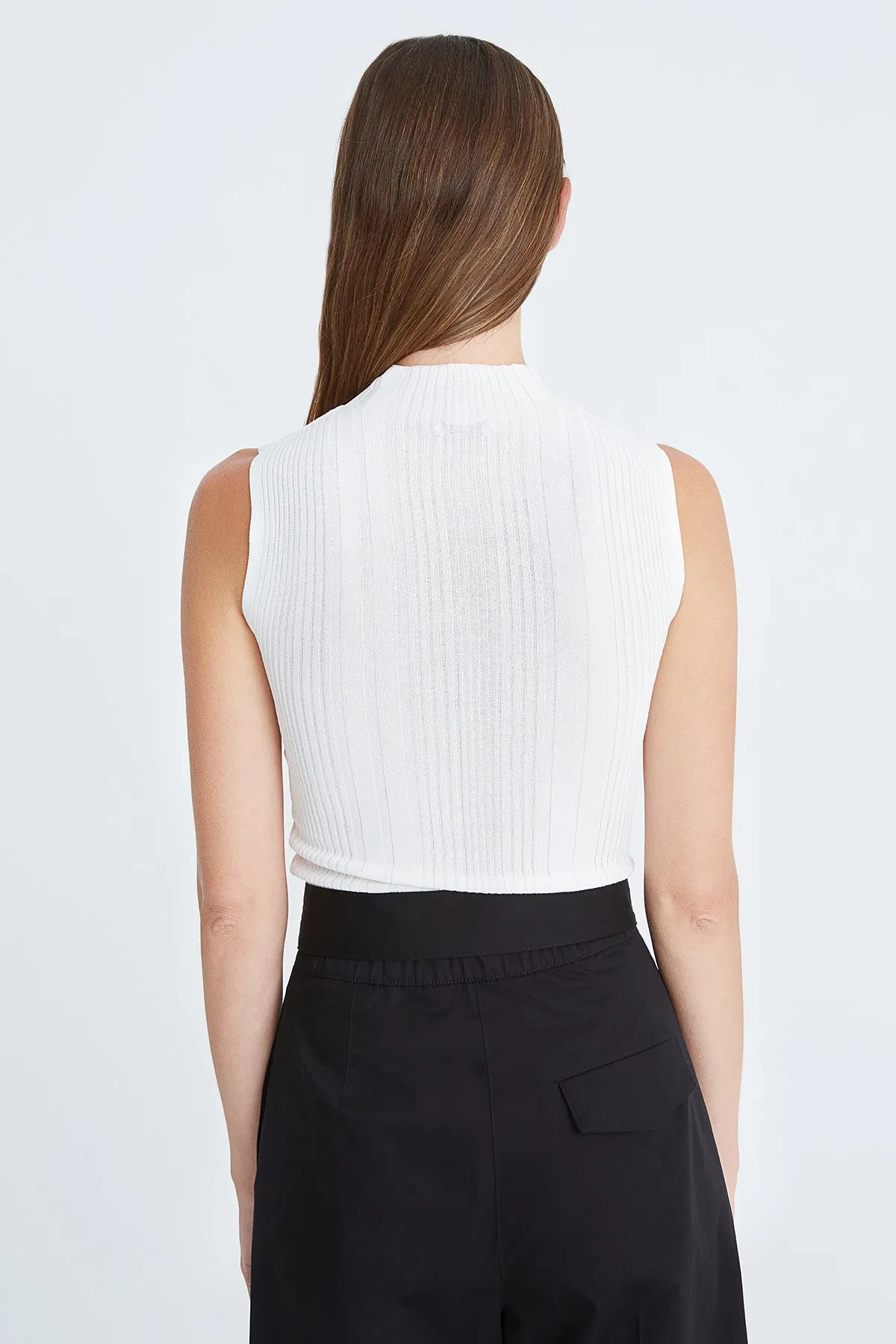 Sloane Knit High Neck Top sold by H by Halston product image thumbnail 2