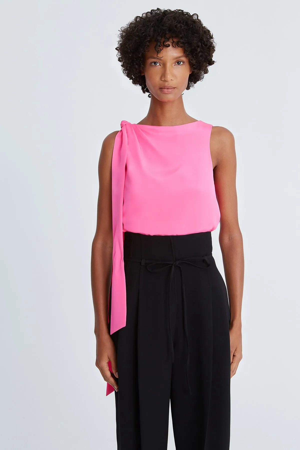Iliana Crepe Draped Top sold by H by Halston