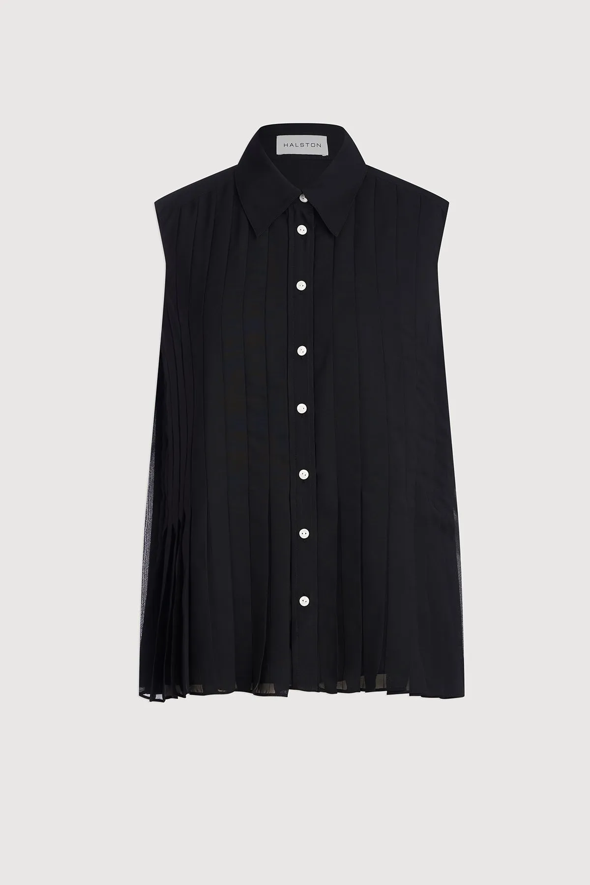 Zerena Top In Pleated Cdc sold by H by Halston product image thumbnail 5