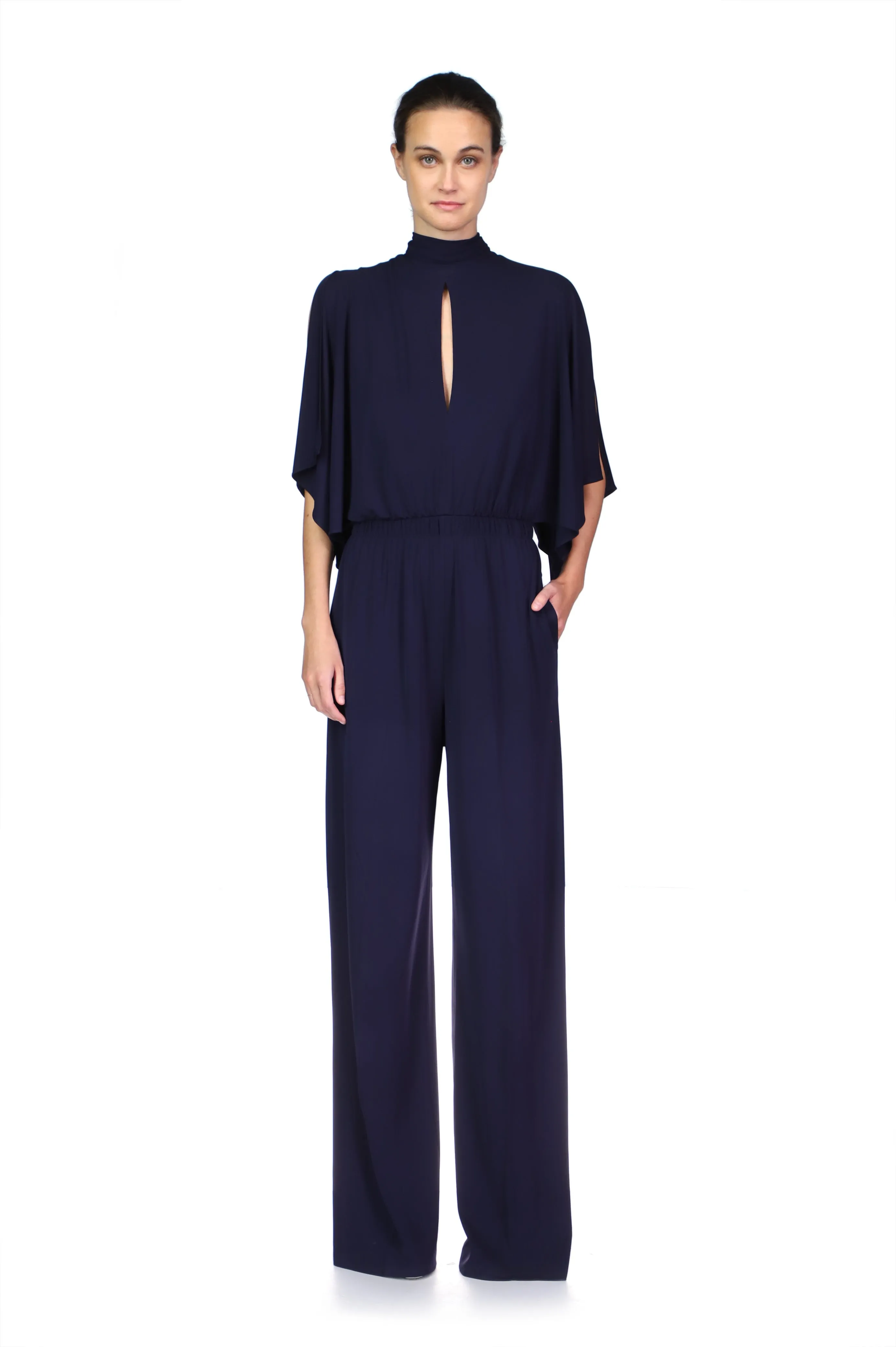 Nina Jersey Jumpsuit sold by H by Halston