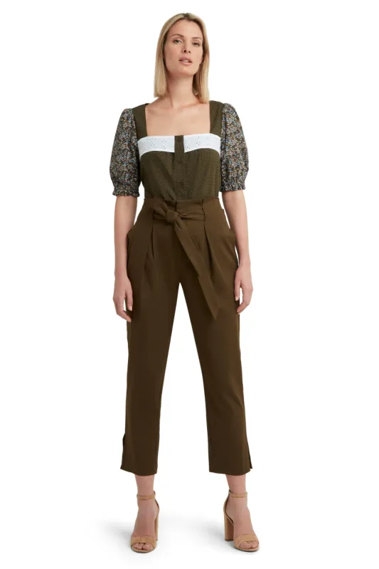 Button Front Blouse in Stretch Poplin sold by H by Halston