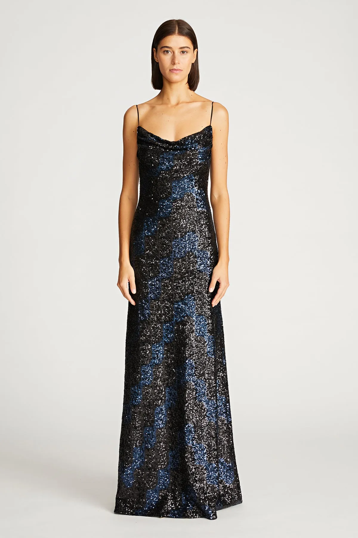 Syrena Gown In Wave Sequin sold by H by Halston product image thumbnail 5