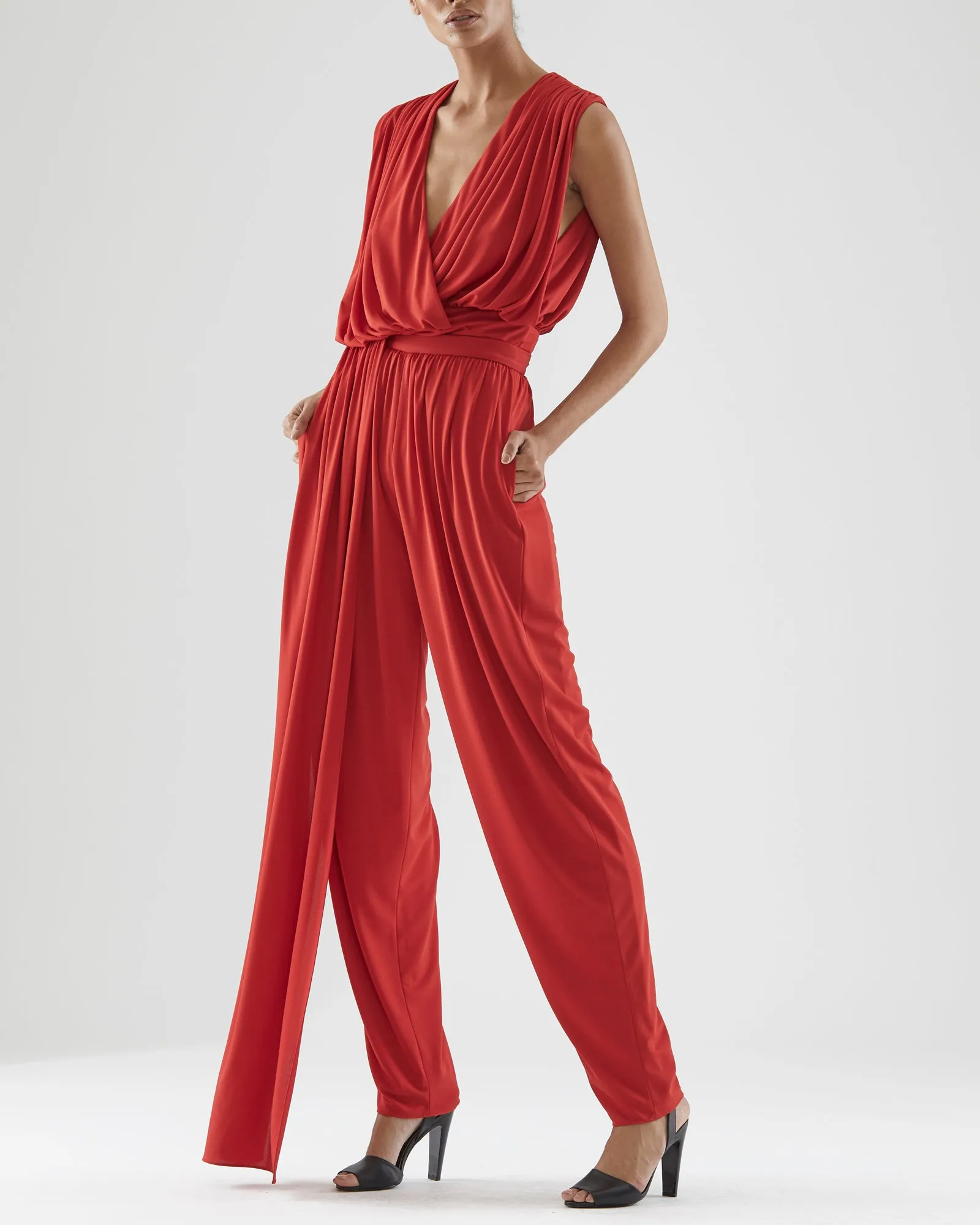Lyric Jersey Drape Top sold by H by Halston product image thumbnail 4