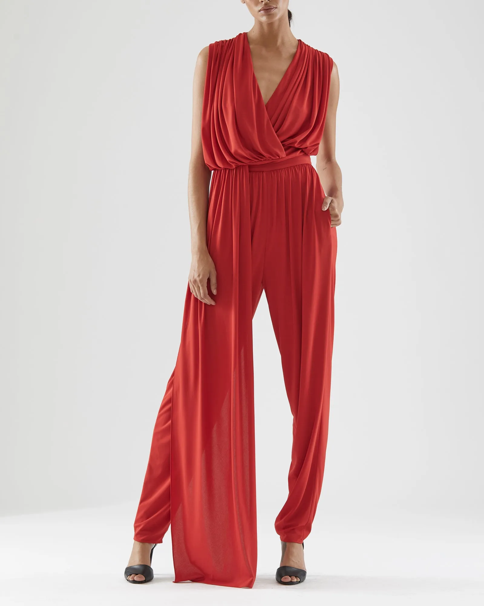 Lyric Jersey Drape Top sold by H by Halston