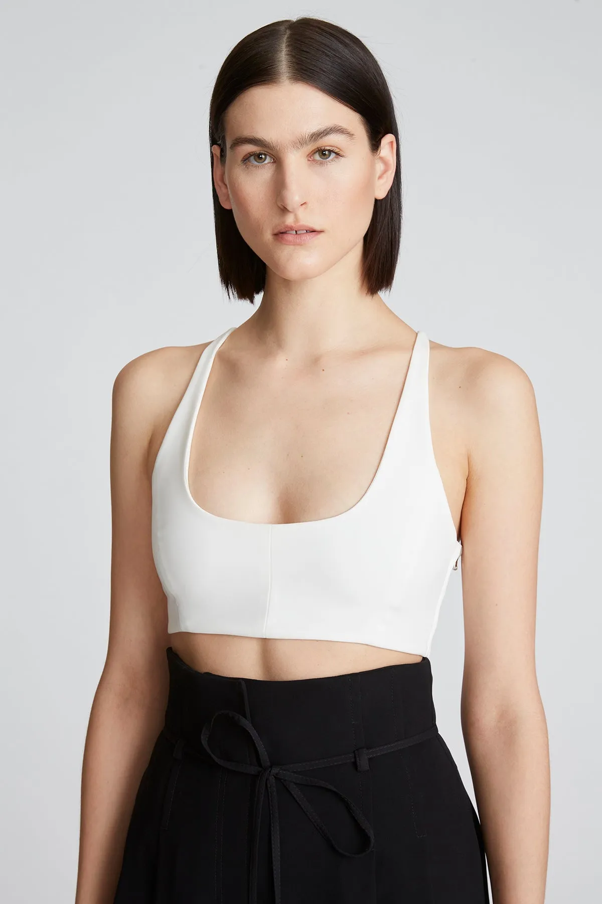 Gwen Crepe Scoop Neck Bralette sold by H by Halston product image thumbnail 2