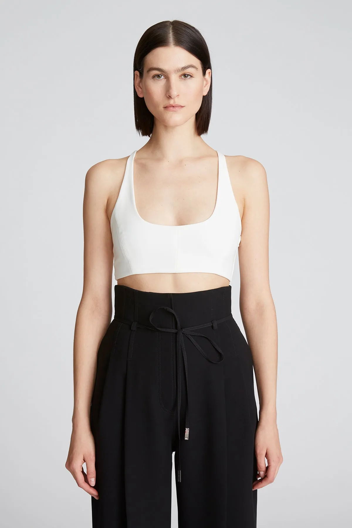Gwen Crepe Scoop Neck Bralette sold by H by Halston product image thumbnail 4