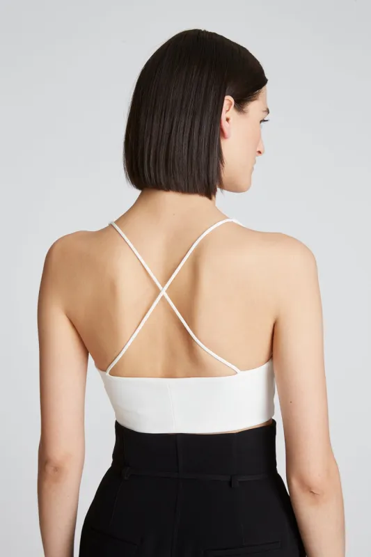Gwen Crepe Scoop Neck Bralette sold by H by Halston
