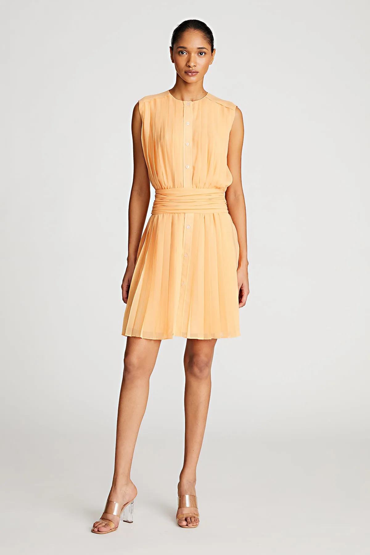 Indira Dress In Pleated Cdc sold by H by Halston product image thumbnail 2
