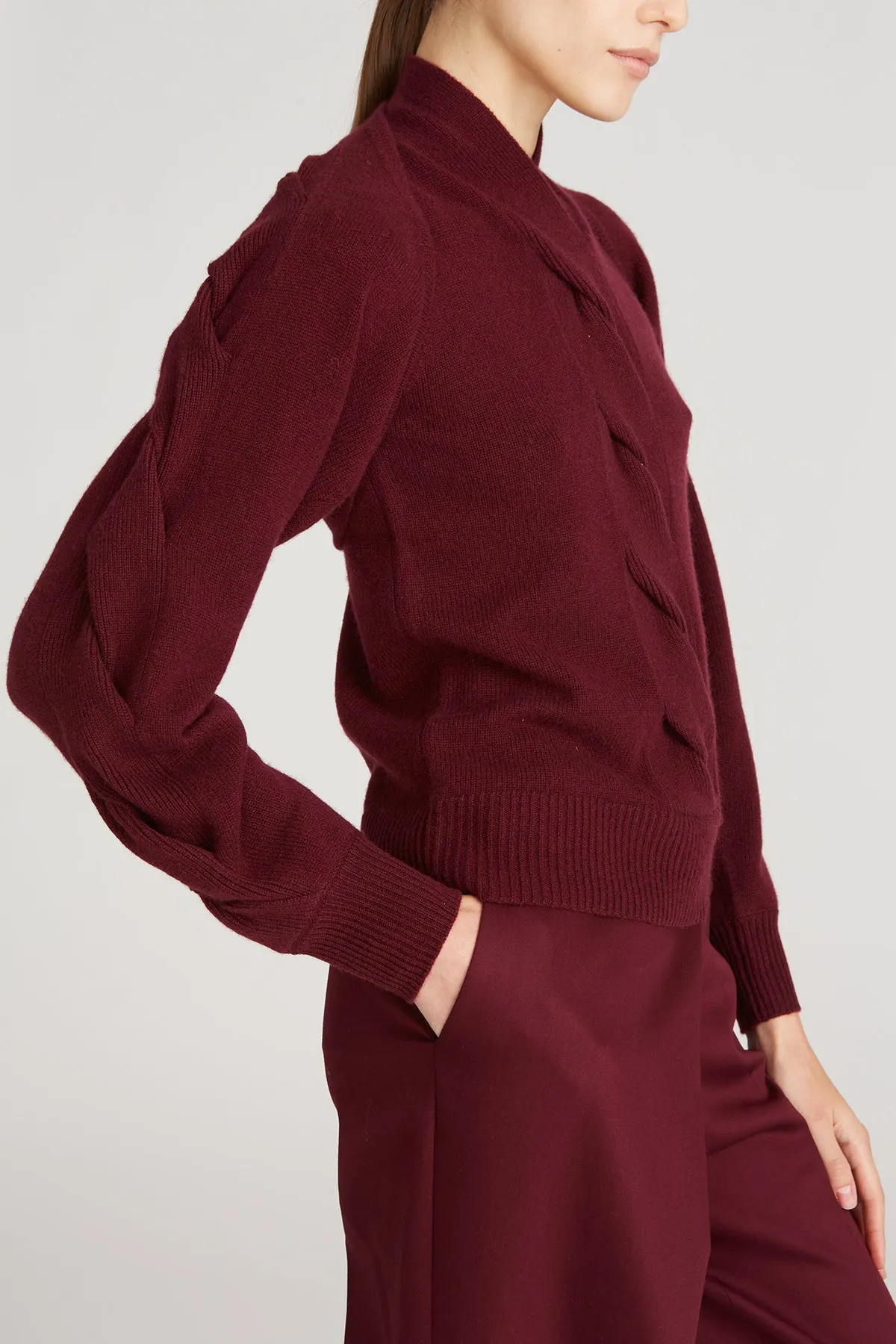 Auden Wool Cash Cable Shrug sold by H by Halston