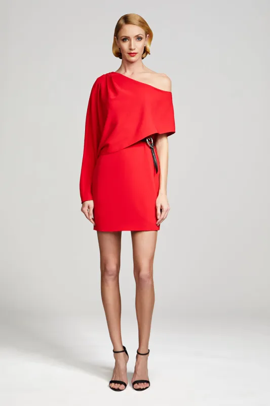 Deja Dress In Crepe Cady sold by H by Halston