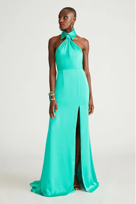 Gemi Gown In Satin sold by H by Halston