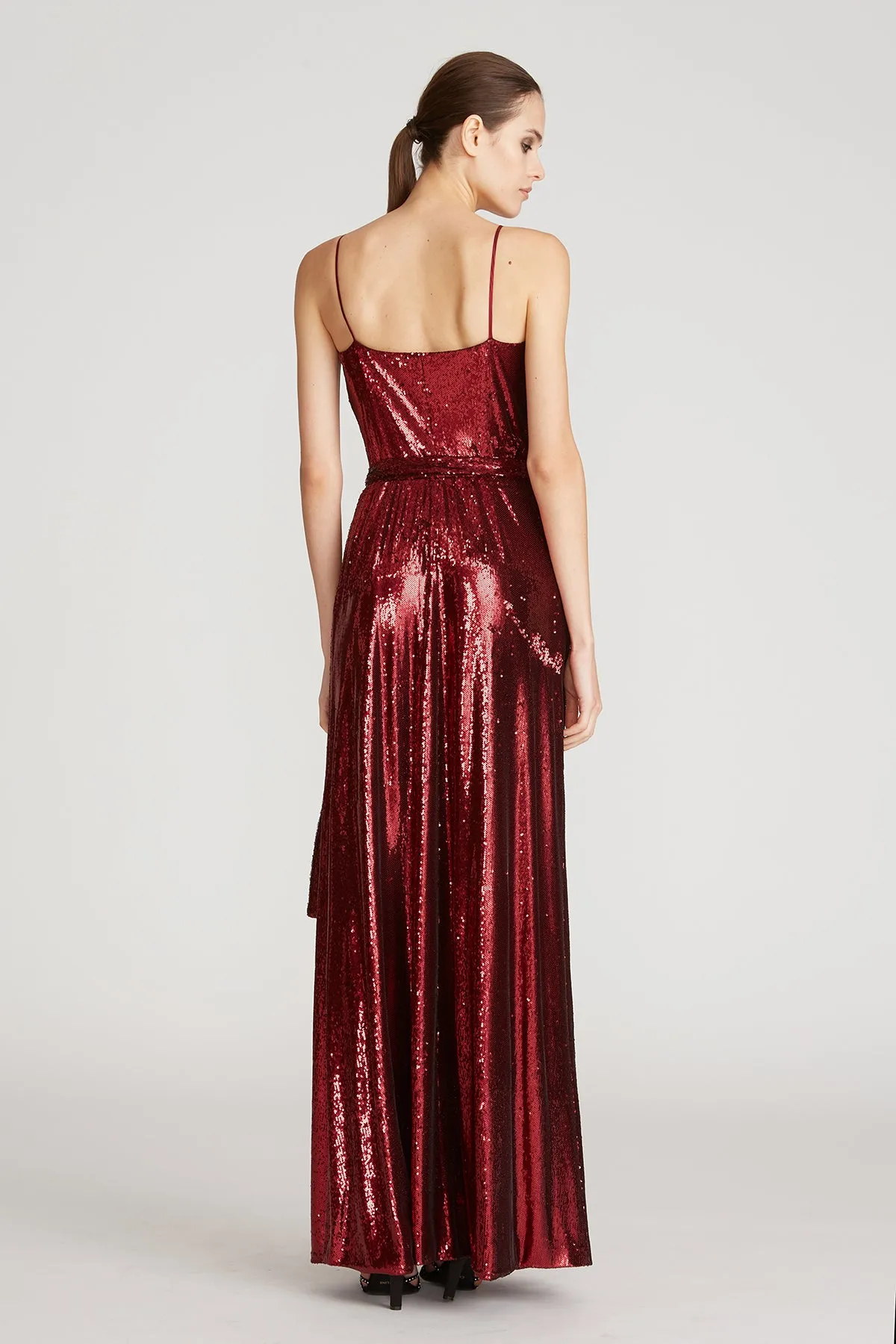 Amiel Sequin Wrap Gown sold by H by Halston product image thumbnail 2