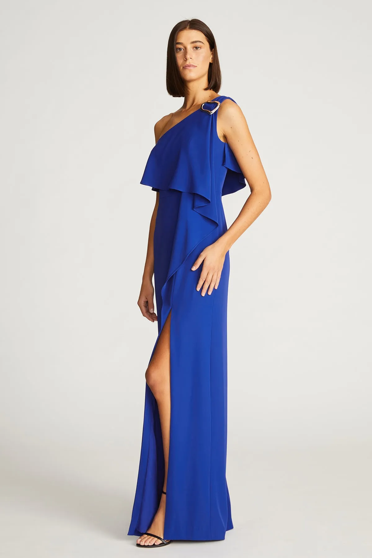 Joelle Gown In Fluid Crepe sold by H by Halston product image thumbnail 3