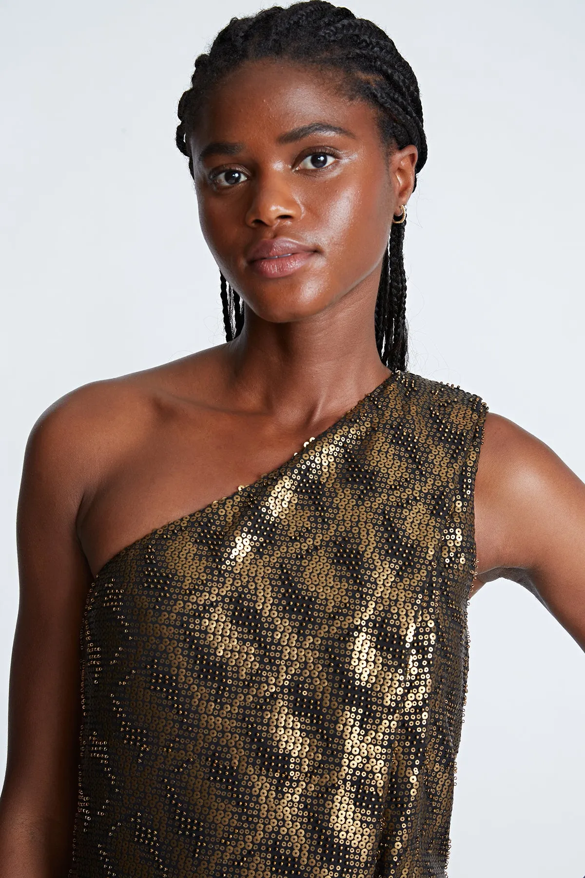 Lexa Gown In Sequin Chiffon sold by H by Halston product image thumbnail 4