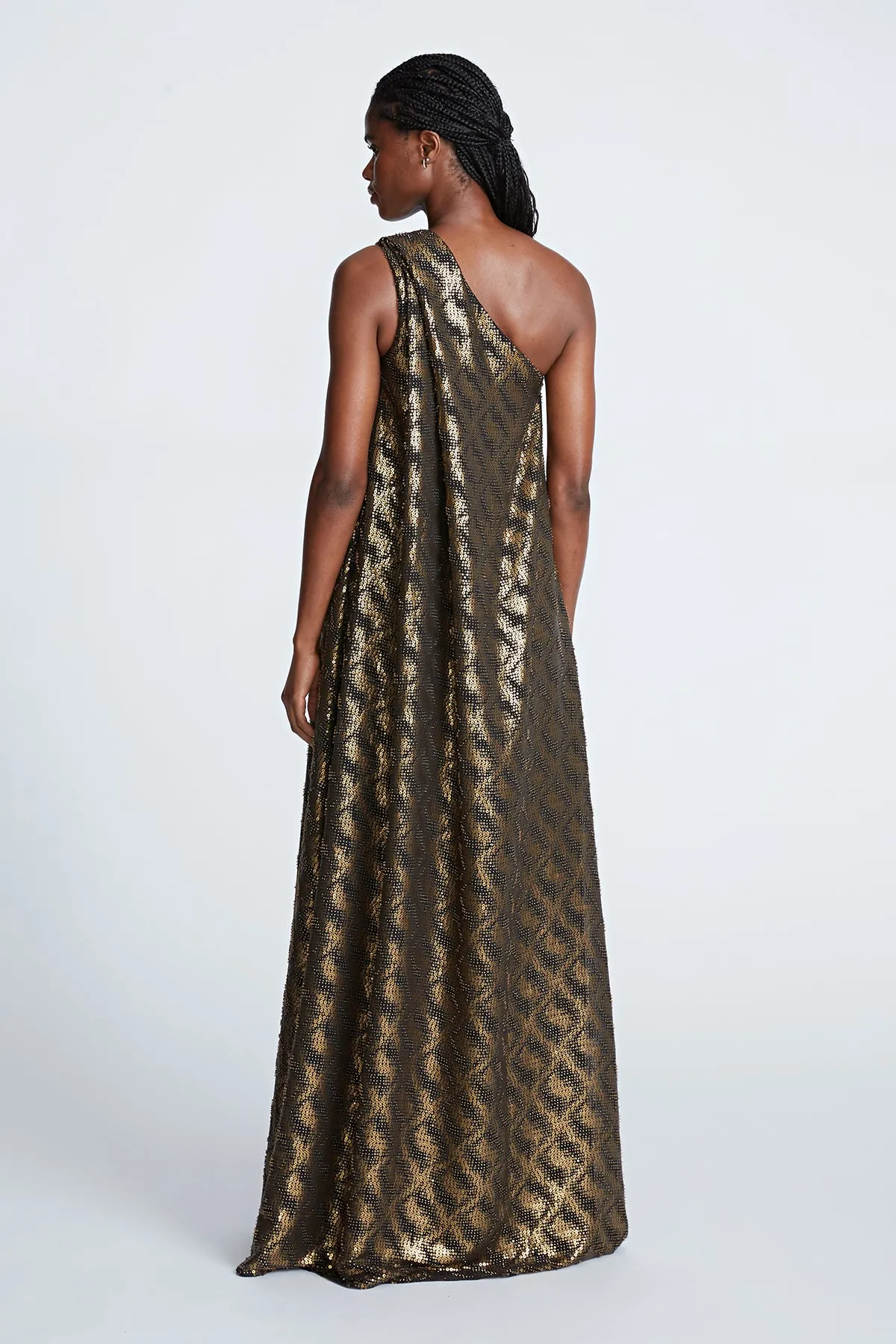 Lexa Gown In Sequin Chiffon sold by H by Halston product image thumbnail 2
