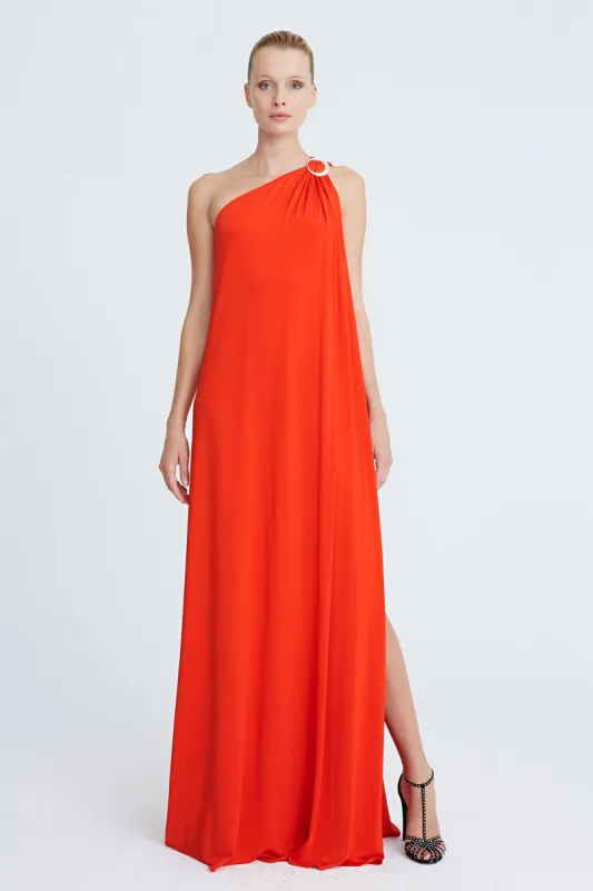 Elyce Jersey One Shoulder Gown sold by H by Halston