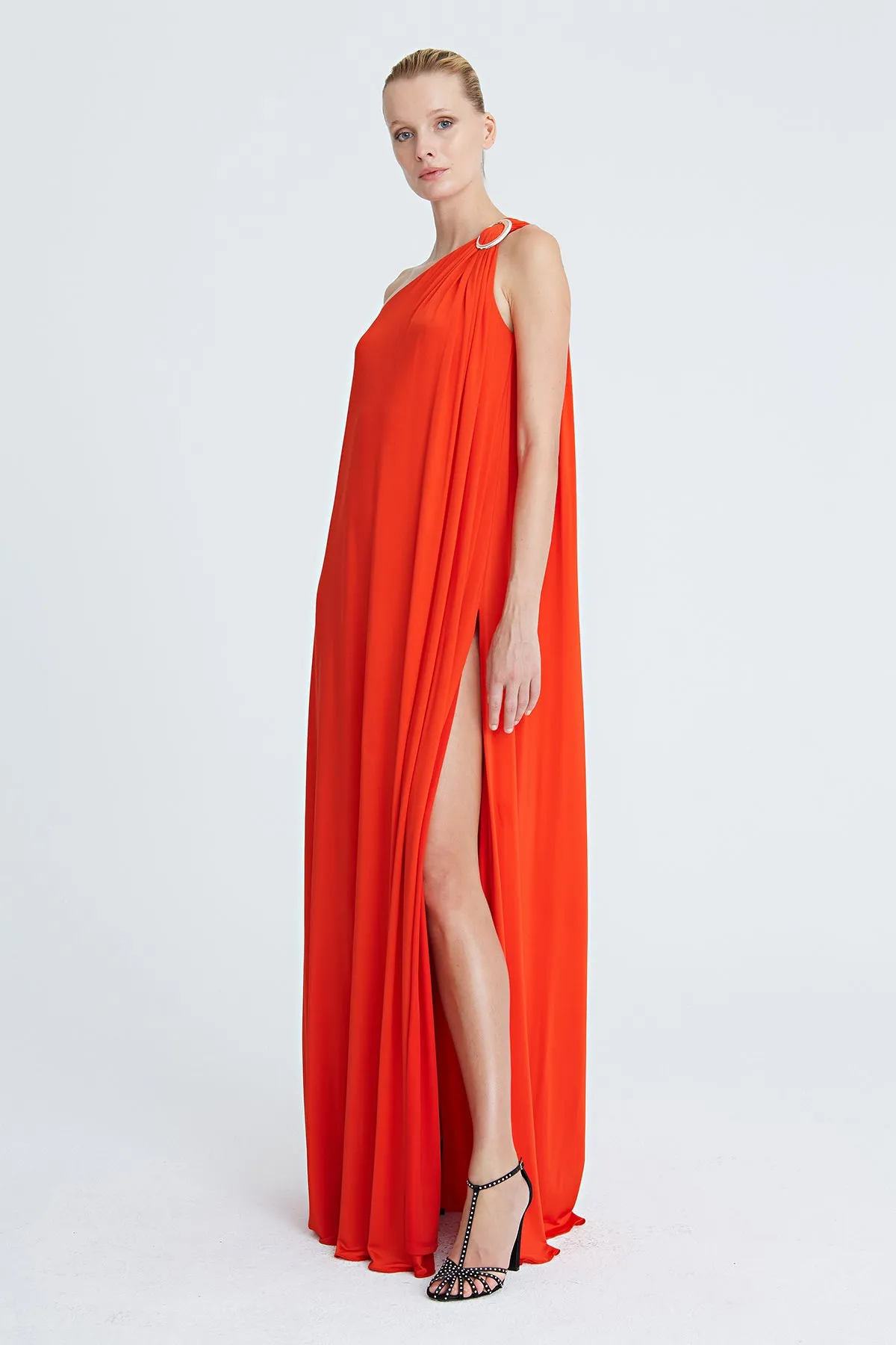 Elyce Jersey One Shoulder Gown sold by H by Halston product image thumbnail 3