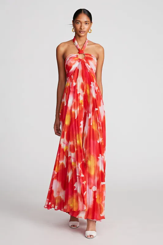 Jill Gown In Printed Chiffon sold by H by Halston