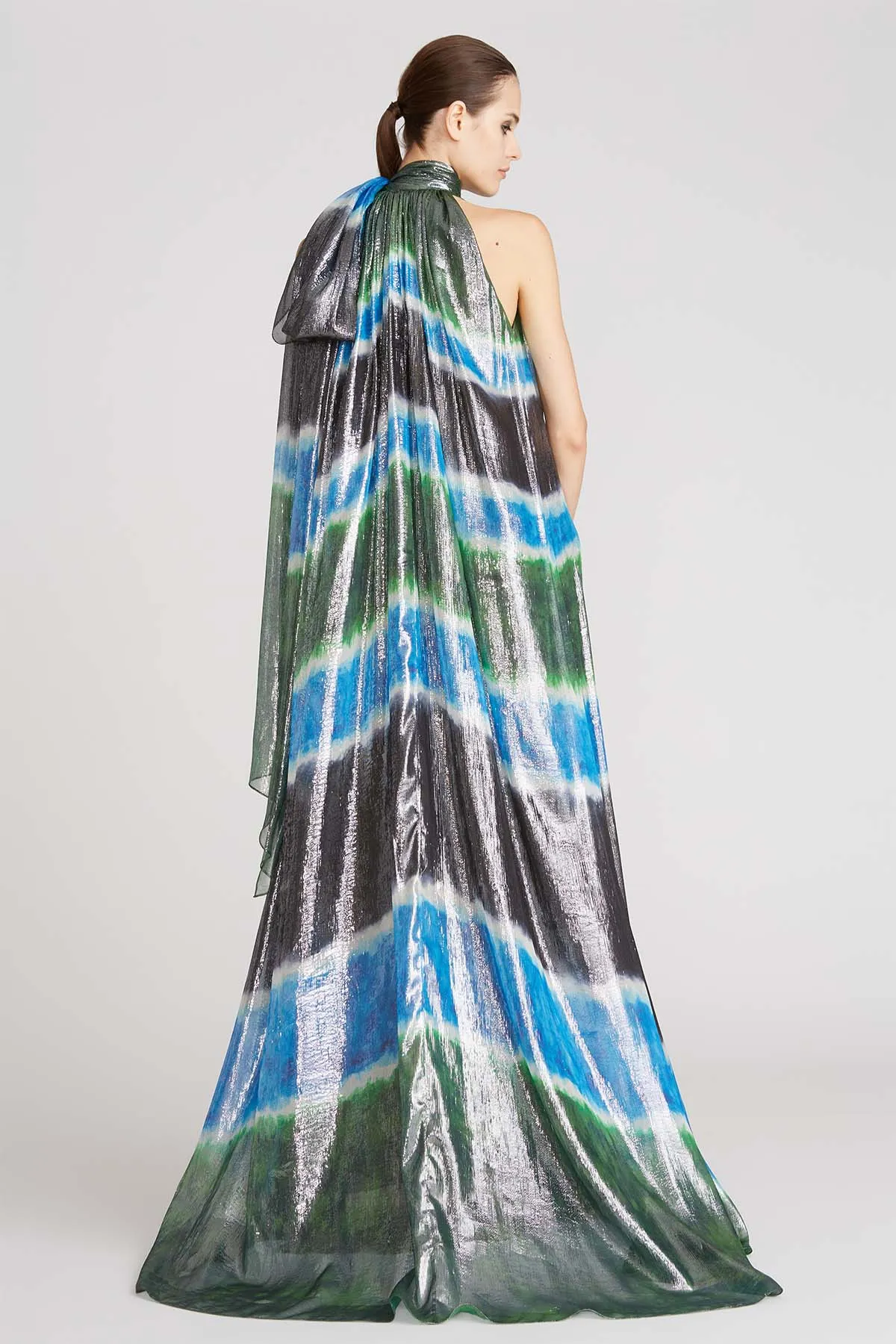 Elizabeth Printed Lurex Gown sold by H by Halston product image thumbnail 2