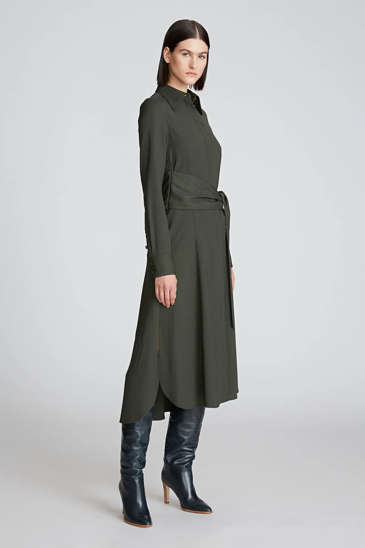 Kori Dress In Viscose Wool sold by H by Halston product image thumbnail 2