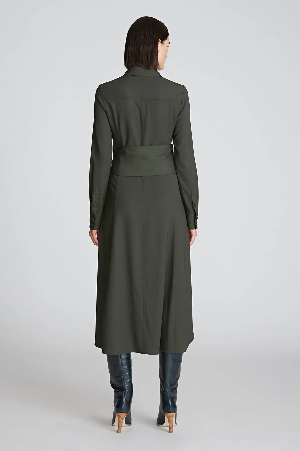 Kori Dress In Viscose Wool sold by H by Halston product image thumbnail 3