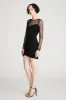 Hilary Dress In Jersey & Mesh sold by H by Halston