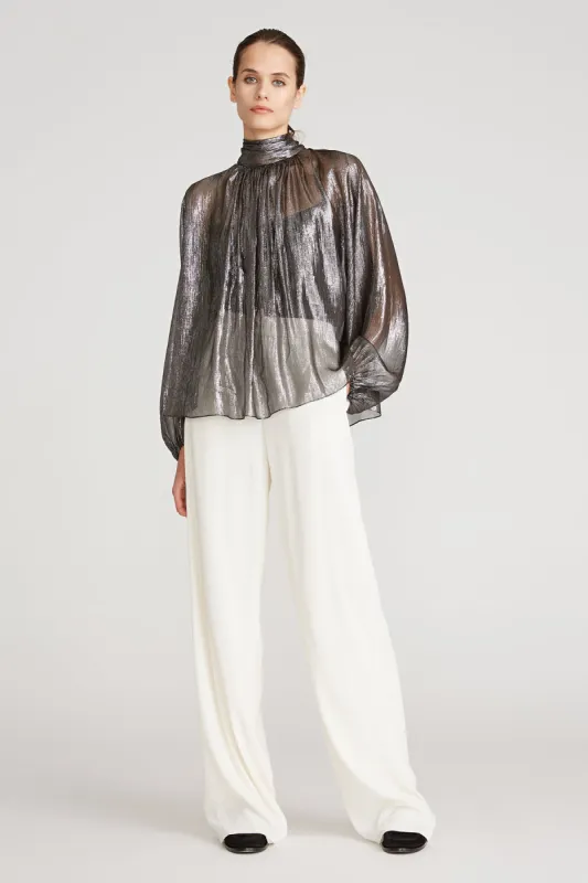 Eloise Lurex Chiffon Blouse sold by H by Halston