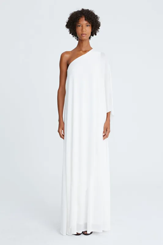 Sylvie Jersey Cape Sleeve Gown sold by H by Halston