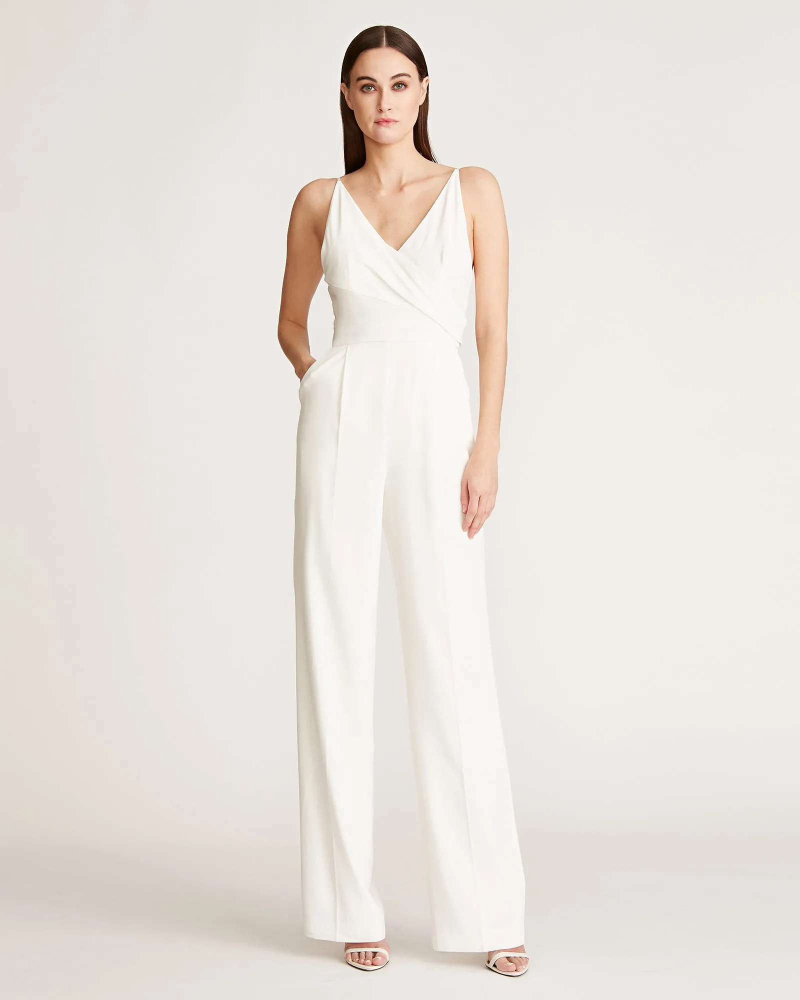 Amanda Satin Jumpsuit sold by H by Halston