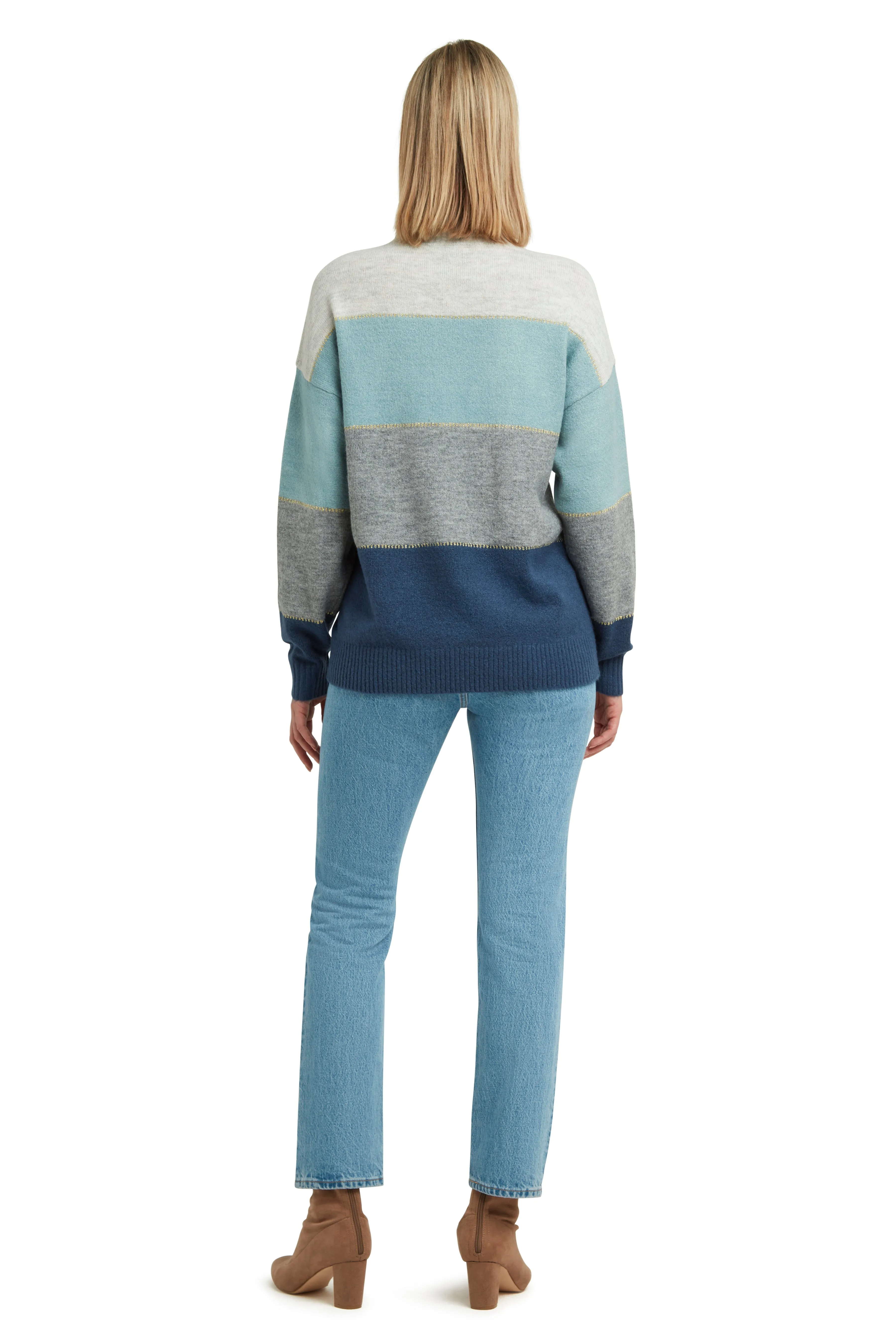 Mock Neck Long Sleeve Pullover Sweater sold by H by Halston product image thumbnail 2