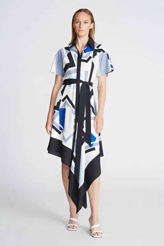 Hadley Dress In Crepe De Chine sold by H by Halston