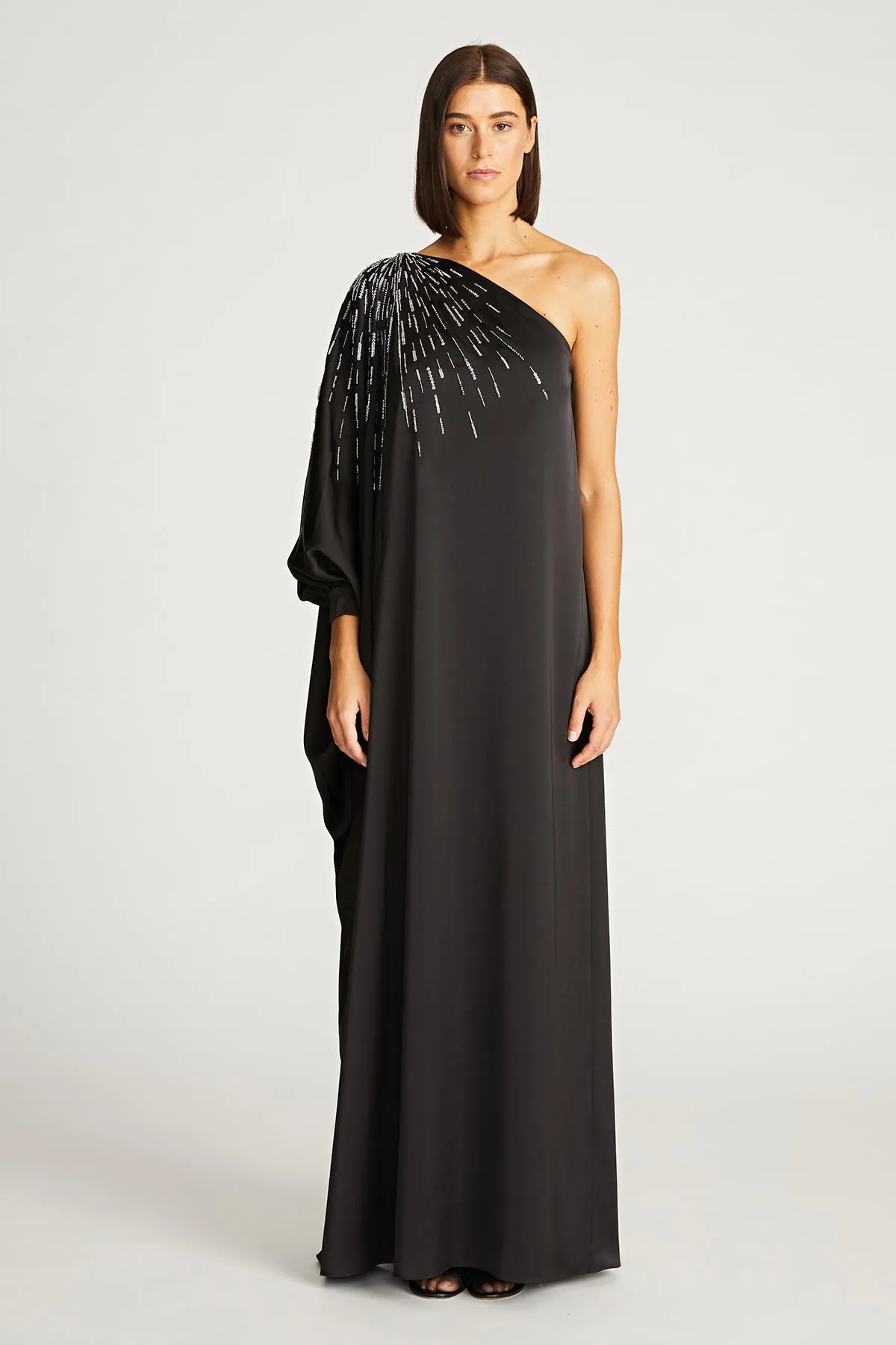 Chaya Gown In Satin sold by H by Halston